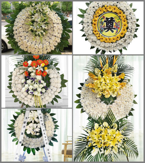 福建漳州平和县国强乡白叶村花圈速递